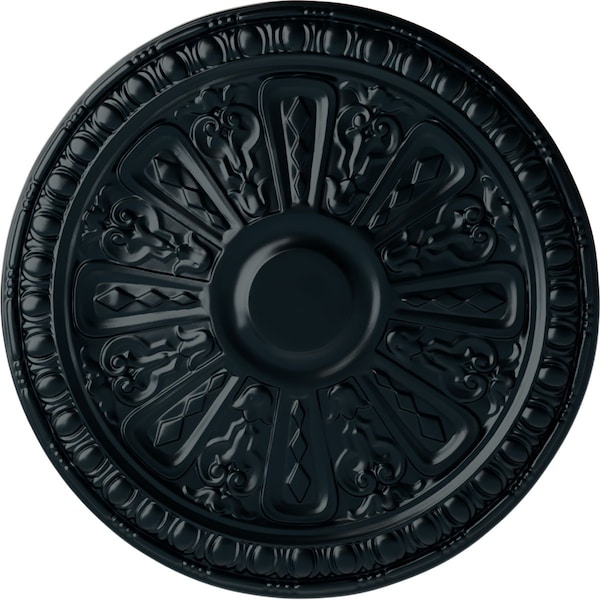 Ekena Millwork Raymond Ceiling Medallion (Fits Canopies up to 5 3/8"), Hand-Painted Night Shade, 18"OD x 1 1/4"P CM18RA2NSF - main